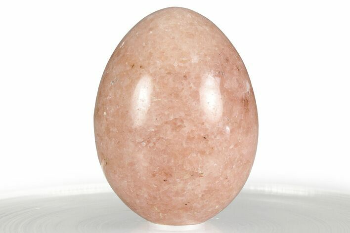 Polished Pink Calcite Egg - Utah #356445